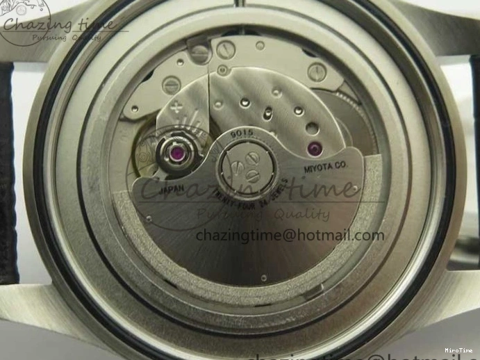 MIROTIME 0718 Supportive Mark XVII IW326501 MKS 1:1 Best Edition Black Dial On Black Leather Strap MIYOTA 9015 V 7208